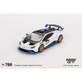 MINI GT 1/64 Lamborghini Huracan STO Bianco Asopo (White) (RHD)