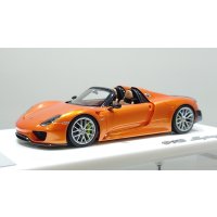 EIDOLON 1/43 Porsche 918 Spyder weissach package 2011 Arancio Pearl Limited 33 pcs.