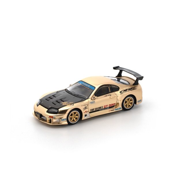 画像1: POP RACE 1/64 TOP SECRET GT300 SUPRA - CHROME GOLD