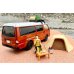 画像9: TOMYTEC 1/64 Limited Vintage NEO Mazda Bongo Brawny Van Custom (Brown) with Roof Carrier and Figure (9)