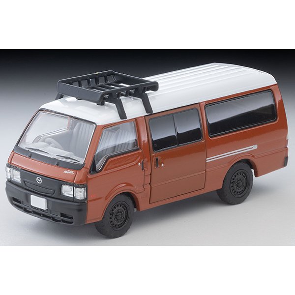 画像3: TOMYTEC 1/64 Limited Vintage NEO Mazda Bongo Brawny Van Custom (Brown) with Roof Carrier and Figure