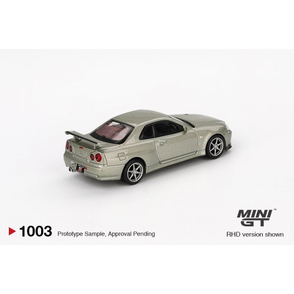 画像3: MINI GT 1/64 Nissan Skyline GT-R R34 V-spec II Nürburgring Millennium Jade (RHD)