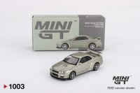 MINI GT 1/64 Nissan Skyline GT-R R34 V-spec II Nürburgring Millennium Jade (RHD)