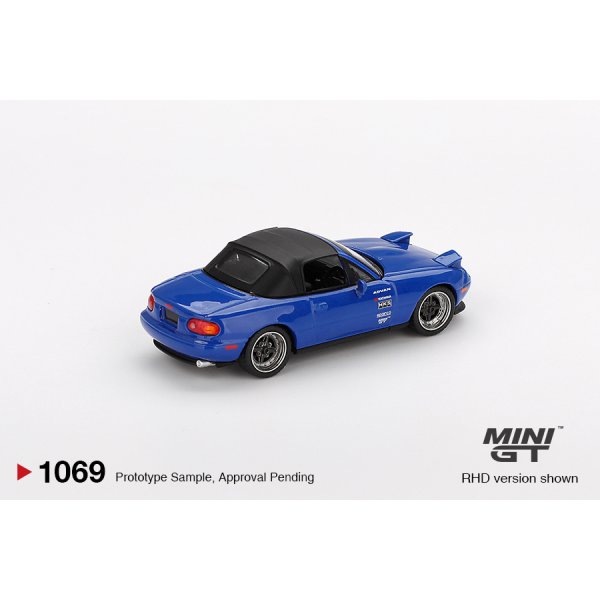 画像2: MINI GT 1/64 Mazda Miata MX-5 (NA) Tuned Version Dark Blue (RHD)