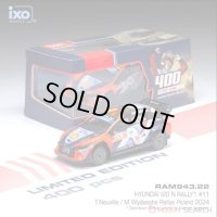 ixo 1/43 Hyundai I20 N Rally 1 2024 Rally Poland #11 T.Neuville/M.Wydaeghe