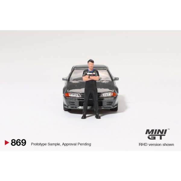 画像5: MINI GT 1/64 Nissan Skyline GT-R (R32) Gunmetal W/ Matsuda Figure Tsugio Matsuda Collection (RHD)