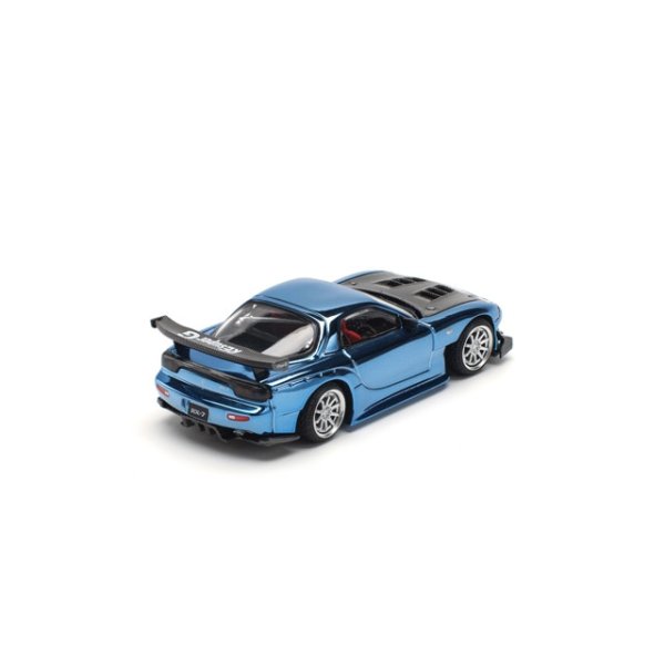 画像4: POP RACE 1/64 Mazda RX7 RE:Amemiya Widebody Blue Chrome