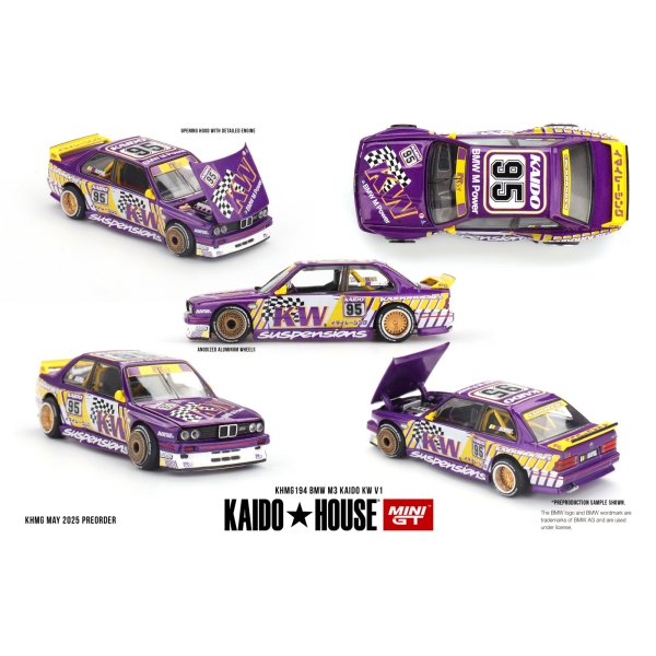 画像1: KAIDO HOUSE x MINI GT 1/64 BMW M3 KAIDO KW V1 (LHD)
