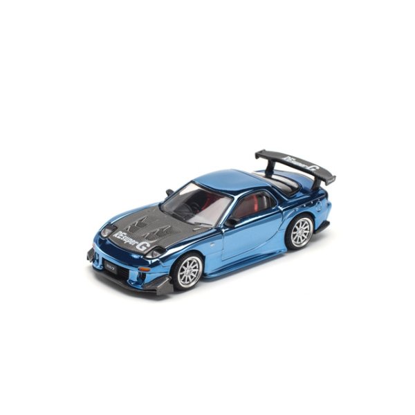 画像3: POP RACE 1/64 Mazda RX7 RE:Amemiya Widebody Blue Chrome