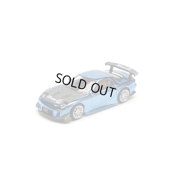 画像3: POP RACE 1/64 Mazda RX7 RE:Amemiya Widebody Blue Chrome