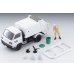 画像9: TOMYTEC 1/64 Limited Vintage NEO Mitsubishi Fuso Canter Cleaning Truck (White) with Figure (9)