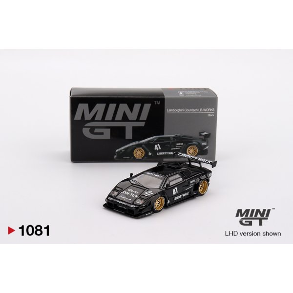 画像1: MINI GT 1/64 Lamborghini Countach LB-WORKS Black (LHD)