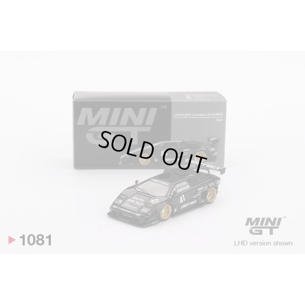 画像1: MINI GT 1/64 Lamborghini Countach LB-WORKS Black (LHD)