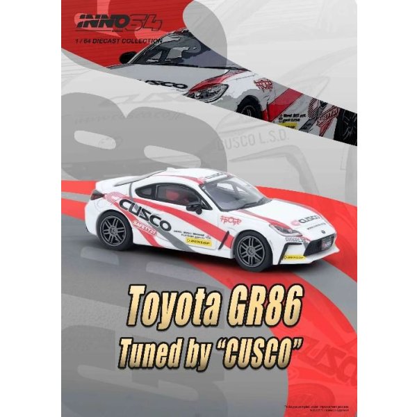 画像5: INNO MODEL 1/64 Toyota GR86 Tuned by "CUSCO"