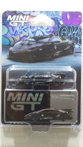 MINI GT 1/64 Lamborghini Murcielago GT Evo Black (LHD) by LB-Silhouette Works [Blister Pack]