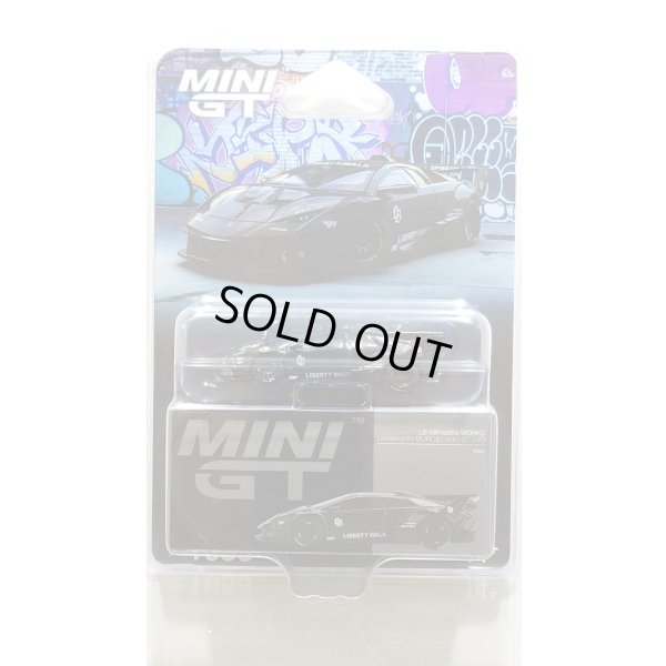 画像1: MINI GT 1/64 Lamborghini Murcielago GT Evo Black (LHD) by LB-Silhouette Works [Blister Pack]