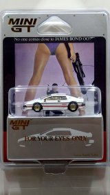 MINI GT 1/64 Lotus Esprit Turbo White "007 For Your Eyes Only" English Version Package