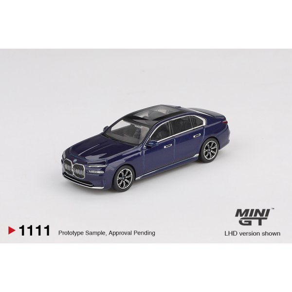 画像2: MINI GT 1/64 BMW i7 xDrive60 Tanzanite Blue Metallic (RHD)
