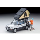 TOMYTEC 1/64 Limited Vintage NEO Toyota RAV4J V (Silver) with Tent and Figure