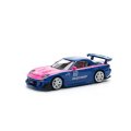 POP RACE 1/64 Mazda RX-7 RE Amemiya Blue Pink