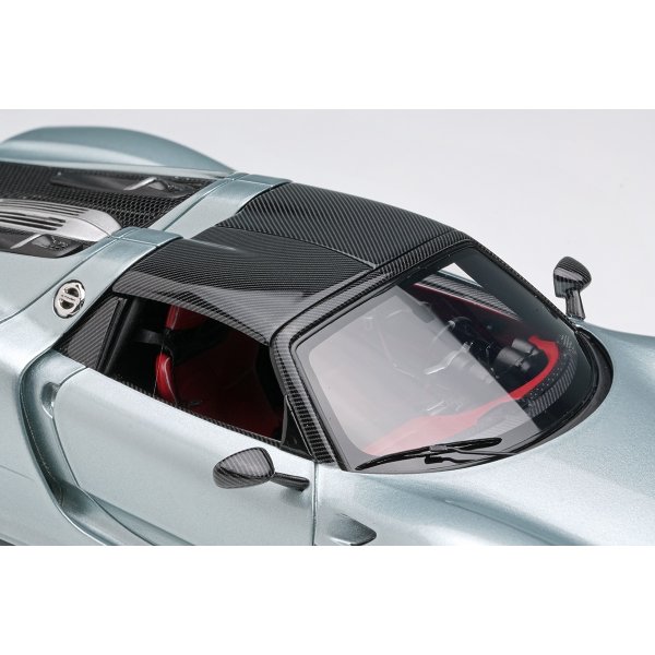 画像9: EIDOLON COLLECTION 1/43 Porsche 918 Spyder weissach package 2011 Rear Wing up Rhodium Silver Metallic (US spec) Limited 80 pcs.