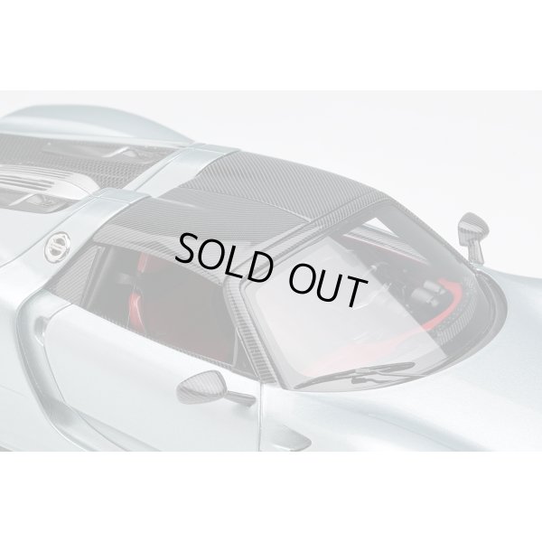画像9: EIDOLON COLLECTION 1/43 Porsche 918 Spyder weissach package 2011 Rear Wing up Rhodium Silver Metallic (US spec) Limited 80 pcs.