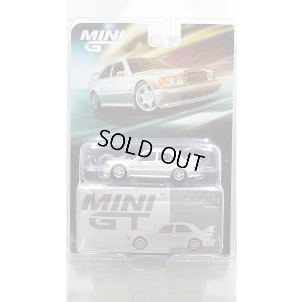 画像1: MINI GT 1/64 Mercedes-Benz 190E 2.5-16 Evolution II Astral Silver (LHD) [Blister Packaging]