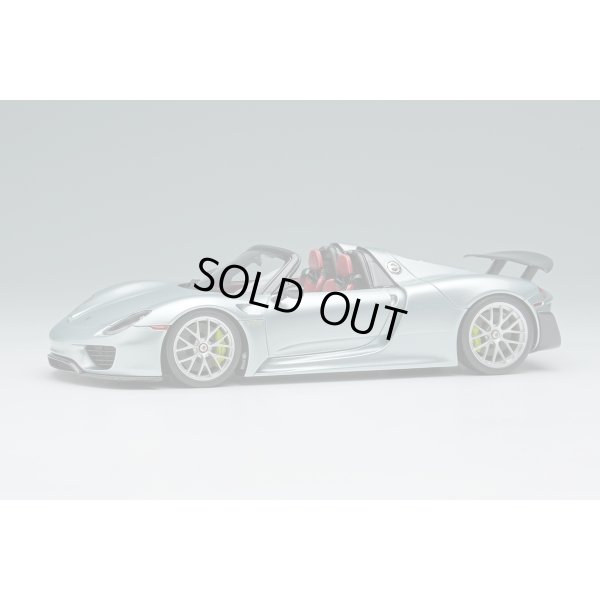 画像1: EIDOLON COLLECTION 1/43 Porsche 918 Spyder weissach package 2011 Rear Wing up Rhodium Silver Metallic (US spec) Limited 80 pcs.