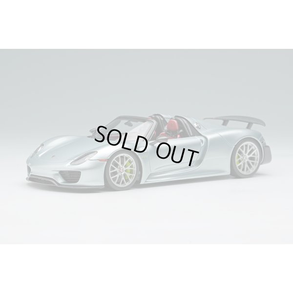 画像2: EIDOLON COLLECTION 1/43 Porsche 918 Spyder weissach package 2011 Rear Wing up Rhodium Silver Metallic (US spec) Limited 80 pcs.