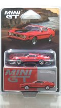 MINI GT 1/64 Ford Mustang Mach 1 1971 Race Red (LHD) [Blister Packaging]