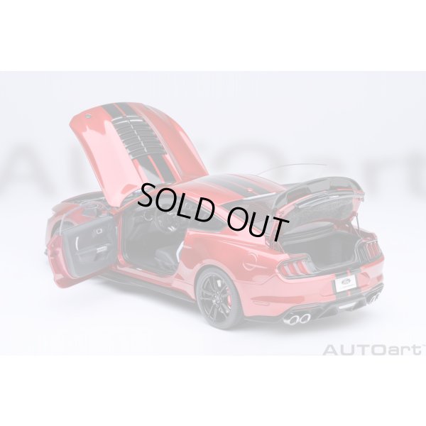 画像16: AUTOart 1/18 Ford Mustang Shelby GT500 (Red with Black Stripes)