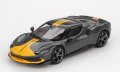 BBR 1/64 Ferrari 296 GTB Assetto Fiorano Grigio Scuro (Gray/Yellow)