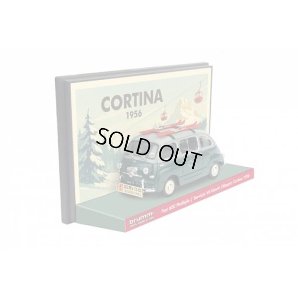 画像2: BRUMM 1/43 Fiat 600 Multipla 1 Series 1956 Sedan Service 1956 7th Winter Olympics Cortina d'Ampezzo (Italy)