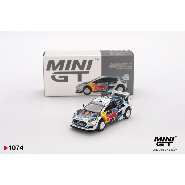 画像1: MINI GT 1/64 Ford Puma Rally1 #16 M-Sport Ford WRT 2024 Rally Finland 3rd Place (LHD)