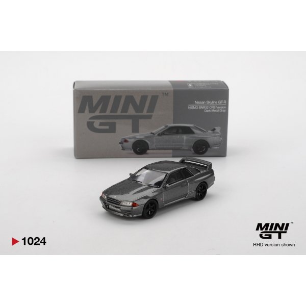 画像1: MINI GT 1/64 Nissan Skyline GT-R (Nismo BNR32 CRS Version) Dark Metal Gray (RHD)