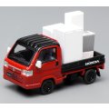 MOTORHELIX 1/64 Honda ACTY Truck Town Spirit Color Style FlameRed × Black