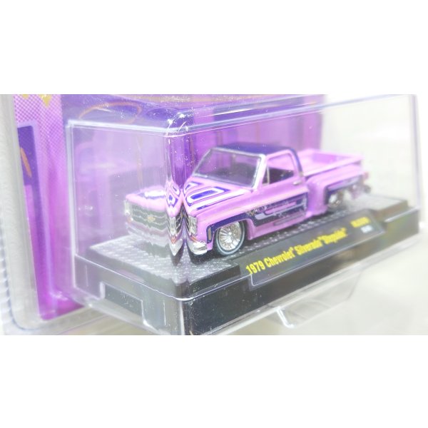 画像3: M2 Machines 1/64 1979 Chevrolet Silverado Stepside Lowrider (Purple)