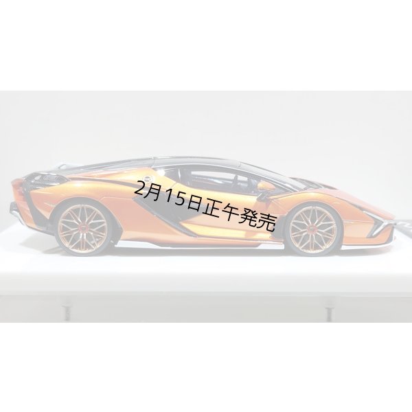 画像7: EIDOLON 1/43 Lamborghini Sian FKP 37 2019 with Stripe Arancio Pearl Limited 33 pcs.