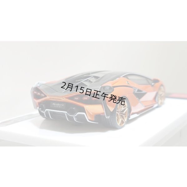 画像11: EIDOLON 1/43 Lamborghini Sian FKP 37 2019 with Stripe Arancio Pearl Limited 33 pcs.