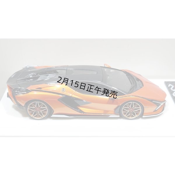画像9: EIDOLON 1/43 Lamborghini Sian FKP 37 2019 with Stripe Arancio Pearl Limited 33 pcs.