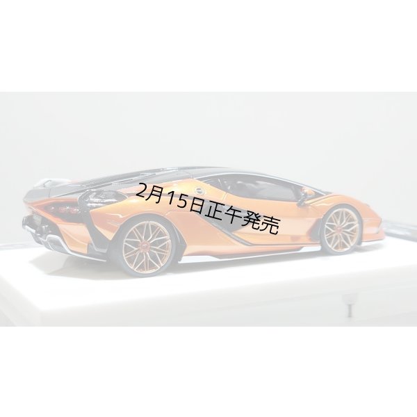 画像8: EIDOLON 1/43 Lamborghini Sian FKP 37 2019 with Stripe Arancio Pearl Limited 33 pcs.