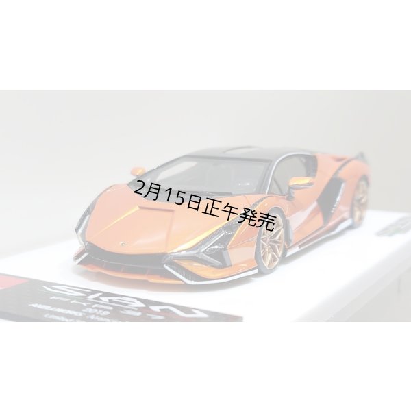 画像10: EIDOLON 1/43 Lamborghini Sian FKP 37 2019 with Stripe Arancio Pearl Limited 33 pcs.