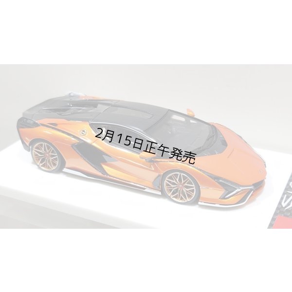 画像12: EIDOLON 1/43 Lamborghini Sian FKP 37 2019 with Stripe Arancio Pearl Limited 33 pcs.