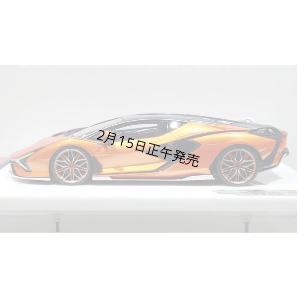 画像3: EIDOLON 1/43 Lamborghini Sian FKP 37 2019 with Stripe Arancio Pearl Limited 33 pcs.