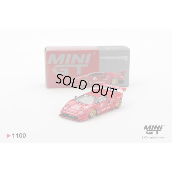 画像1: MINI GT 1/64 Lamborghini Countach LB-WORKS Red (LHD)