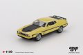 MINI GT 1/64 Ford Mustang Mach 1 1971 Grabber Yellow (LHD)