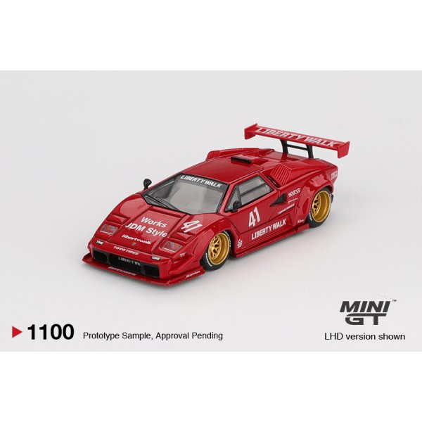 画像2: MINI GT 1/64 Lamborghini Countach LB-WORKS Red (LHD)