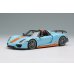 画像2: EIDOLON COLLECTION 1/43 Scale Porsche 918 Spyder Weissach Package 2011 Rear Wing Up Gulf Blue / Orange Stripes (US Spec) Limited 120 pcs. (2)