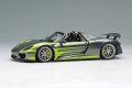 EIDOLON COLLECTION 1/43 Porsche 918 Spyder Weissach Package 2011 Rear Wing Up Meteor Gray Metallic / Acid Green Stripe Limited Edition 80 pcs.