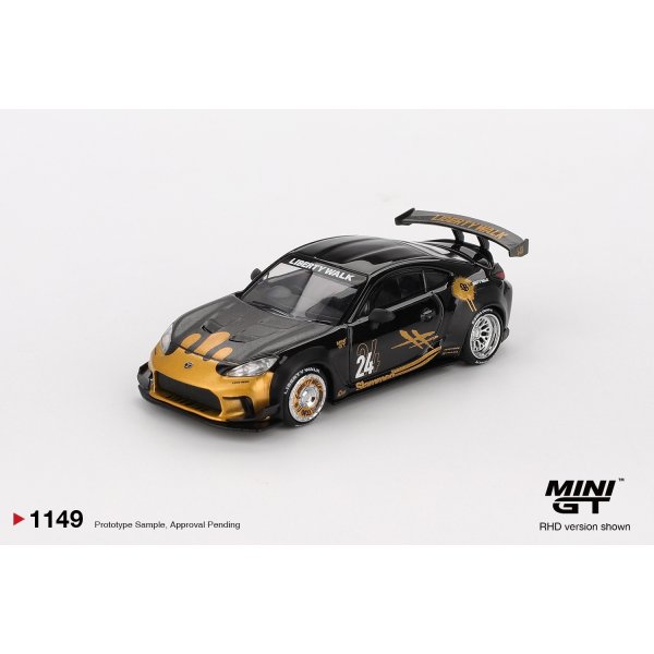 画像2: MINI GT 1/64 Toyota GR86 LB★Nation Black/Gold (RHD)